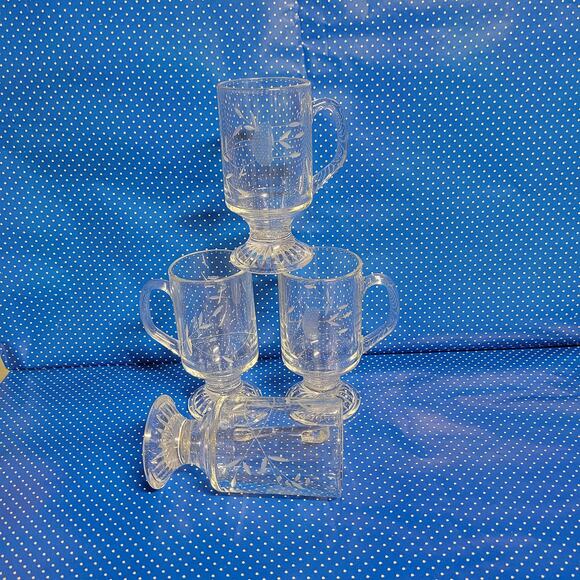 Vintage Princess House Heritage Irish Coffee Mugs 504